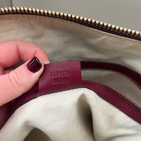 Stunning Y2K Authentic Gucci Bree Dome Tote in Ruby Red - Picture 8 of 16